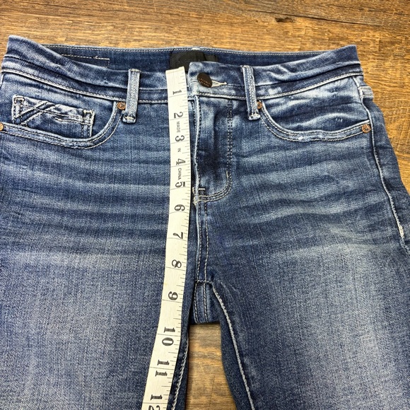 Buckle Black Fit no. 53 Ankle Skinny Jeans Women 25 Distressed Whiskered Stretch - Picture 4 of 9